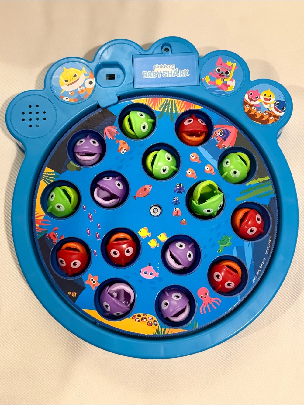 Baby Shark Magnetic Fishing Game - Blue Interactive Catch-and-Play